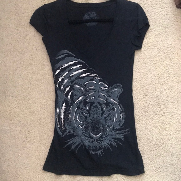 Tiger metallic black t shirt - Picture 3 of 4